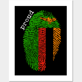 Zambia flag Posters and Art